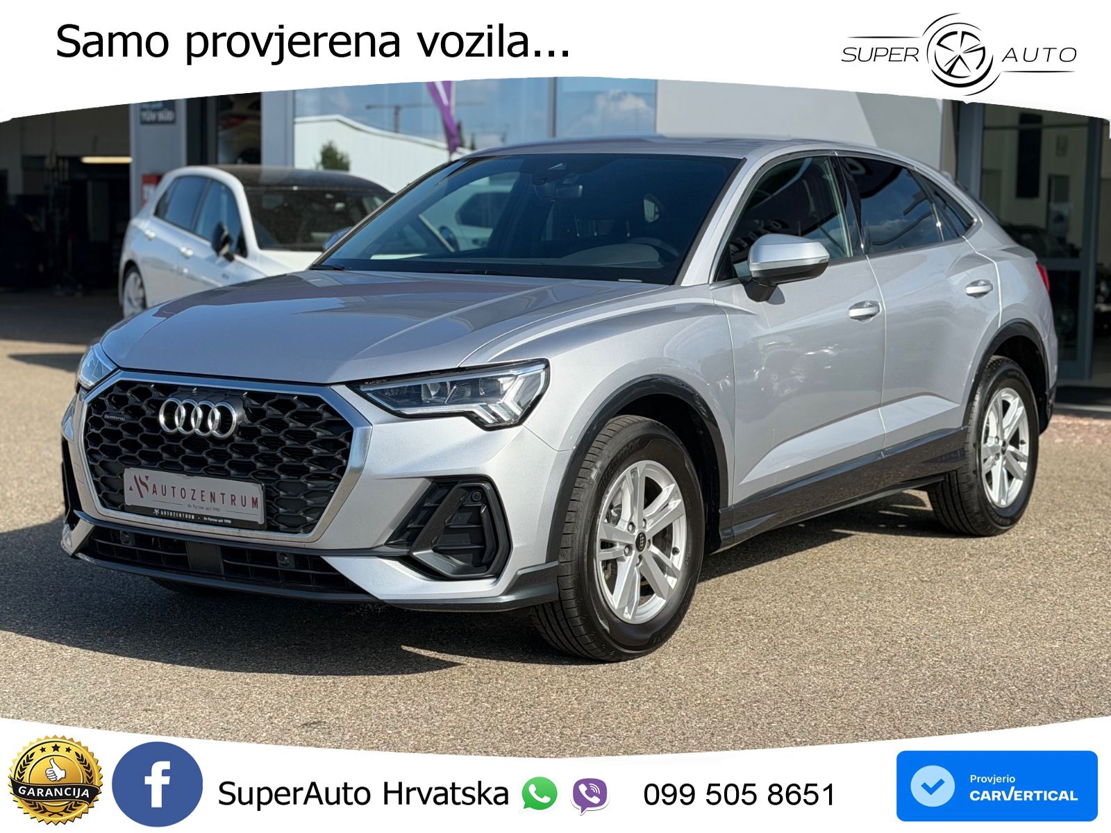 Audi Q3 II Sportback 40 TFSI (190 KS) quattro S tronic LED+GR SJED+ACC