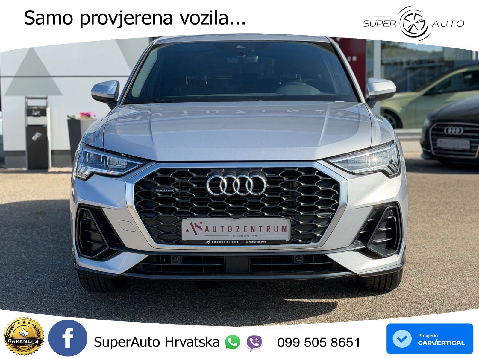 Audi Q3 II Sportback 40 TFSI (190 KS) quattro S tronic LED+GR SJED+ACC