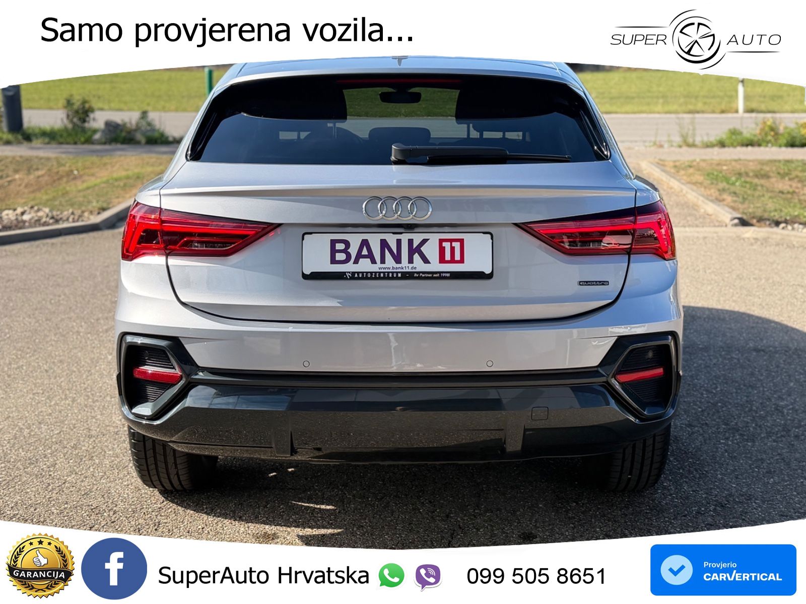 Audi Q3 II Sportback 40 TFSI (190 KS) quattro S tronic LED+GR SJED+ACC
