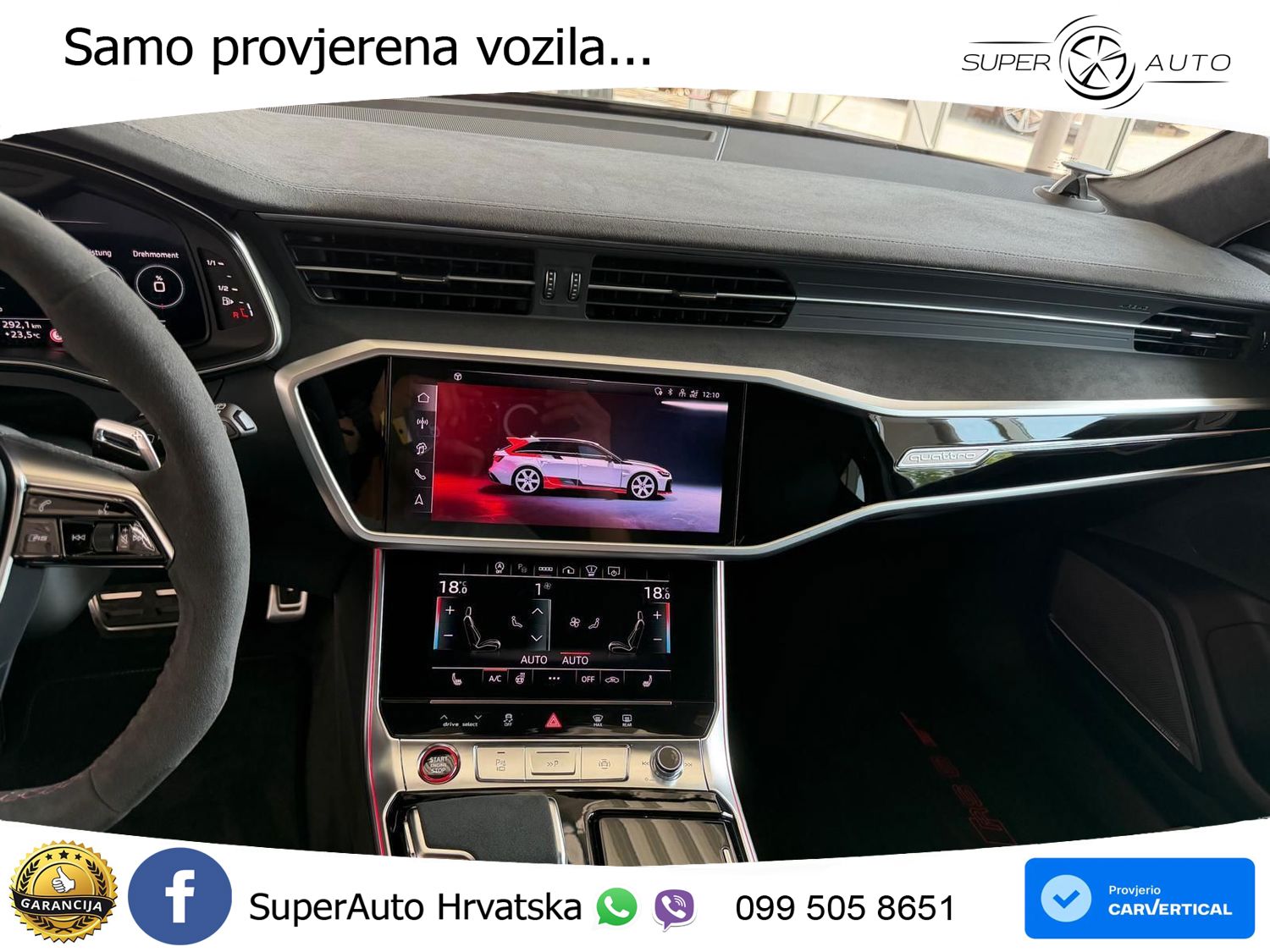 Audi RS6 Avant GT 4.0 TFSI V8 (630 KS) quattro tiptronic LED+GR SJED+ACC