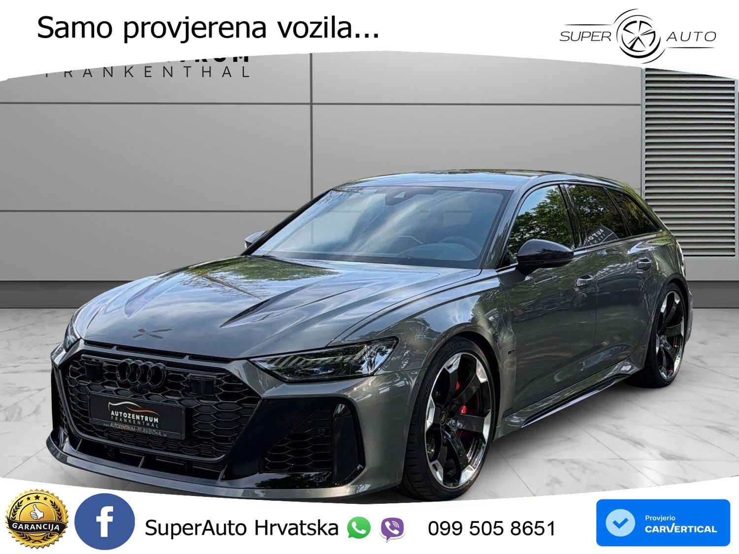Audi RS6 Avant GT 4.0 TFSI V8 (630 KS) quattro tiptronic LED+GR SJED+ACC