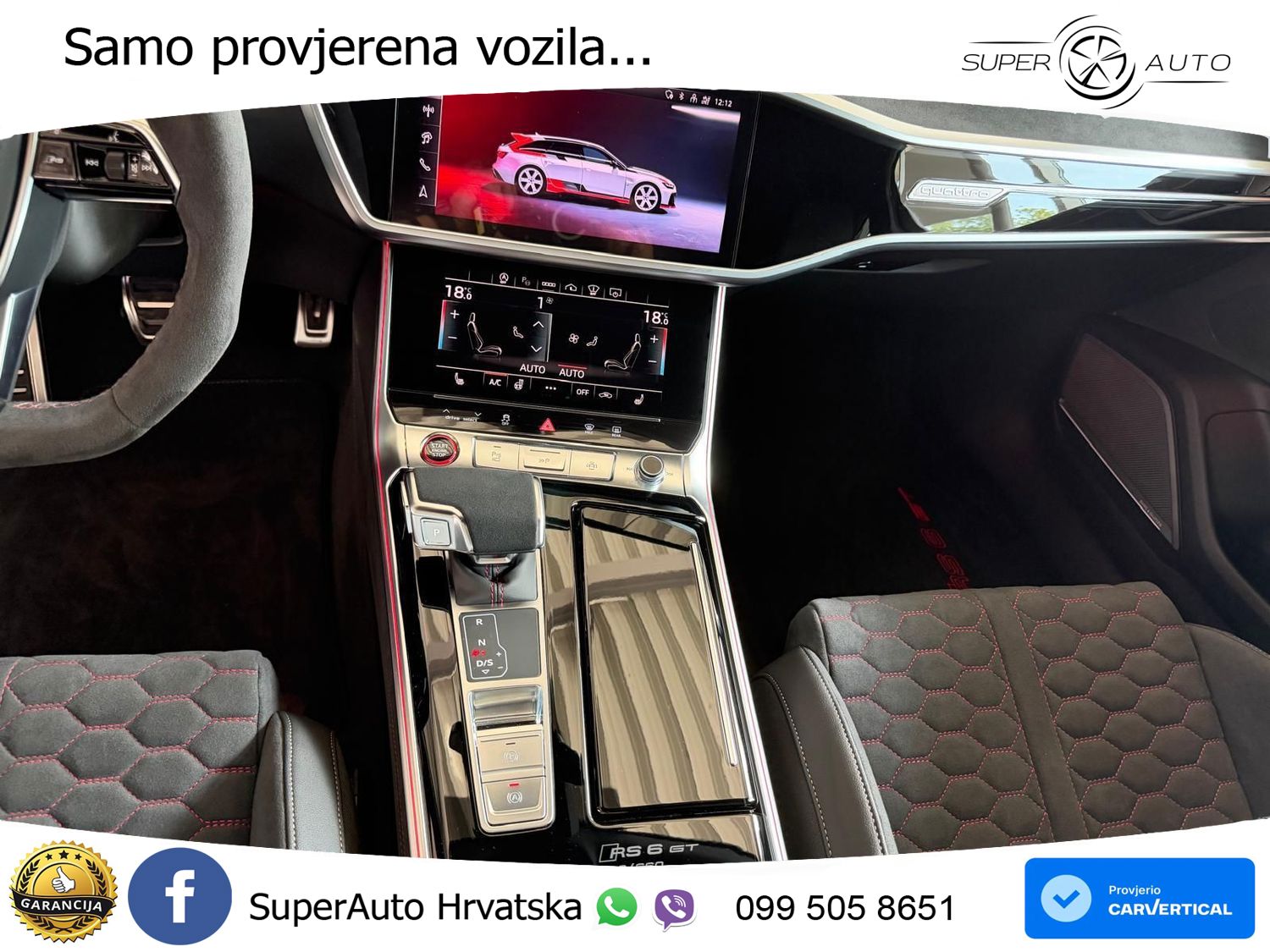 Audi RS6 Avant GT 4.0 TFSI V8 (630 KS) quattro tiptronic LED+GR SJED+ACC