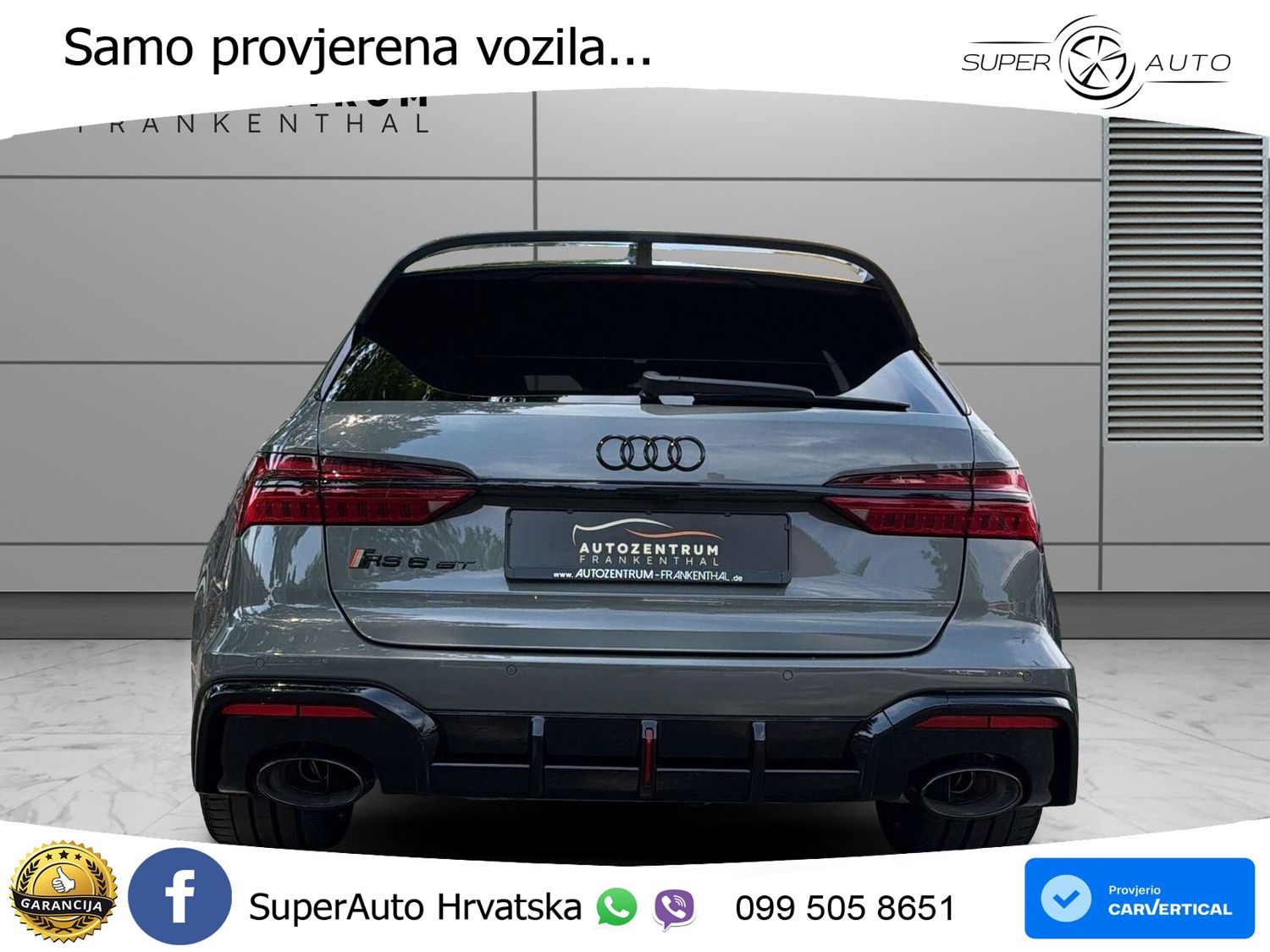 Audi RS6 Avant GT 4.0 TFSI V8 (630 KS) quattro tiptronic LED+GR SJED+ACC