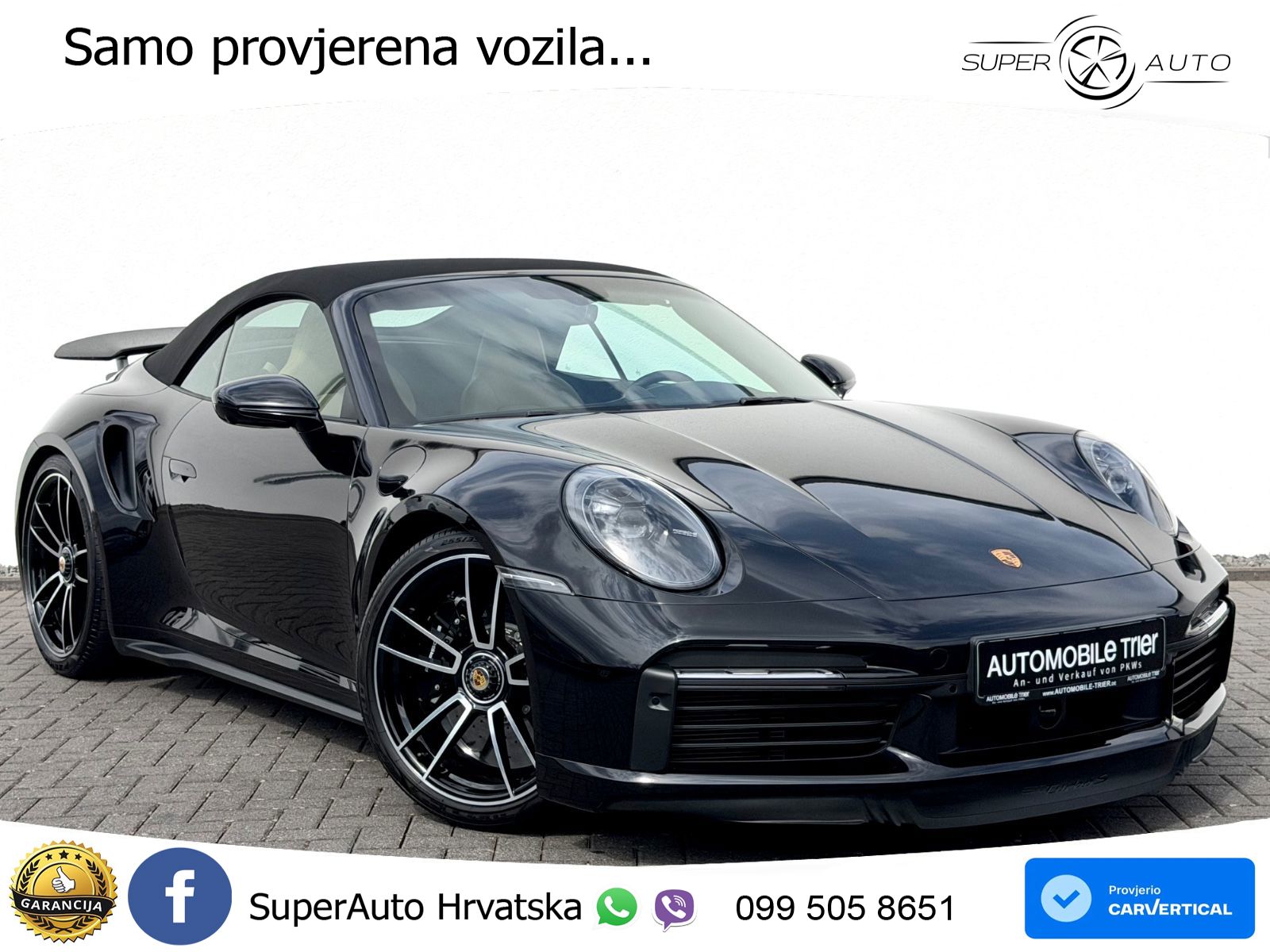 Porsche 911 Turbo S Cabriolet 3.8 (650 KS) PDK ZRAČNI+ACC+GR SJED+KAM