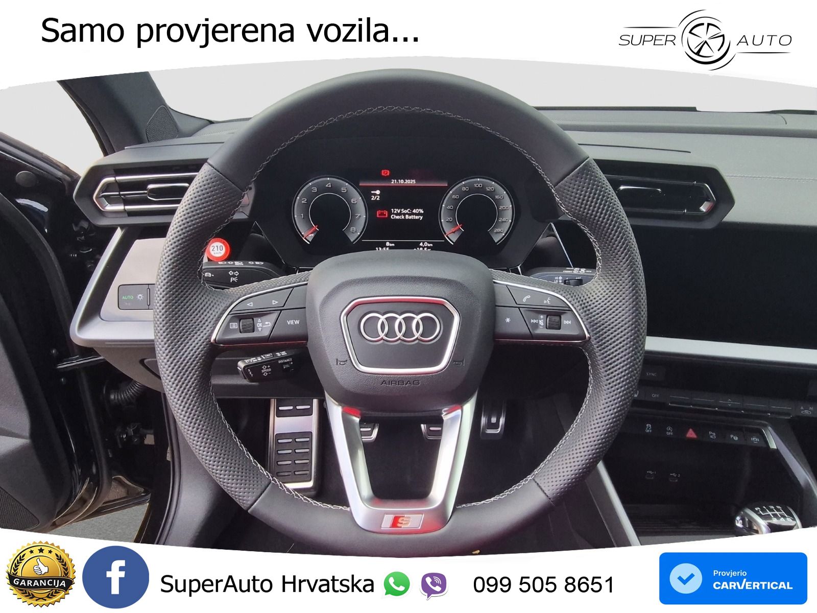 Audi A3 35 TFSI (150 KS) S line LED+GR SJED+ACC