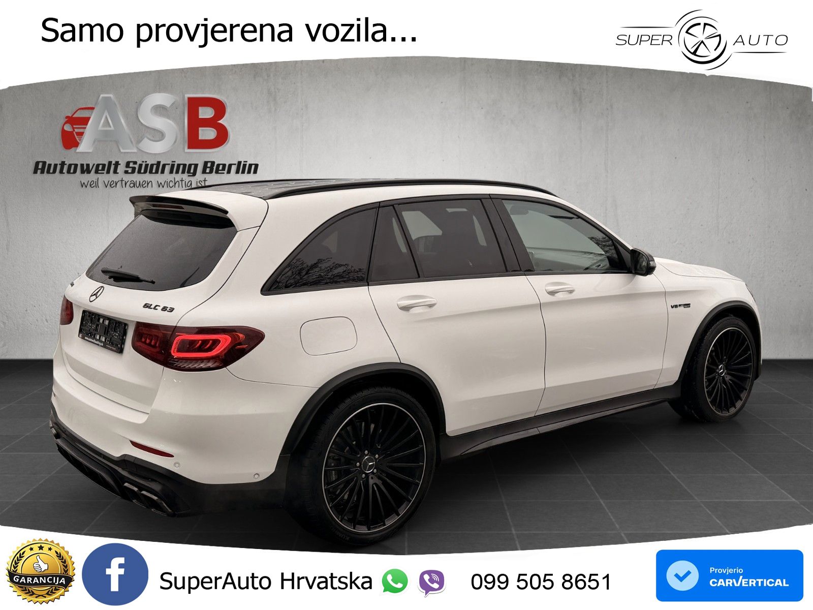 Mercedes AMG GLC 63 V8 (476 KS) 4MATIC+ MCT
