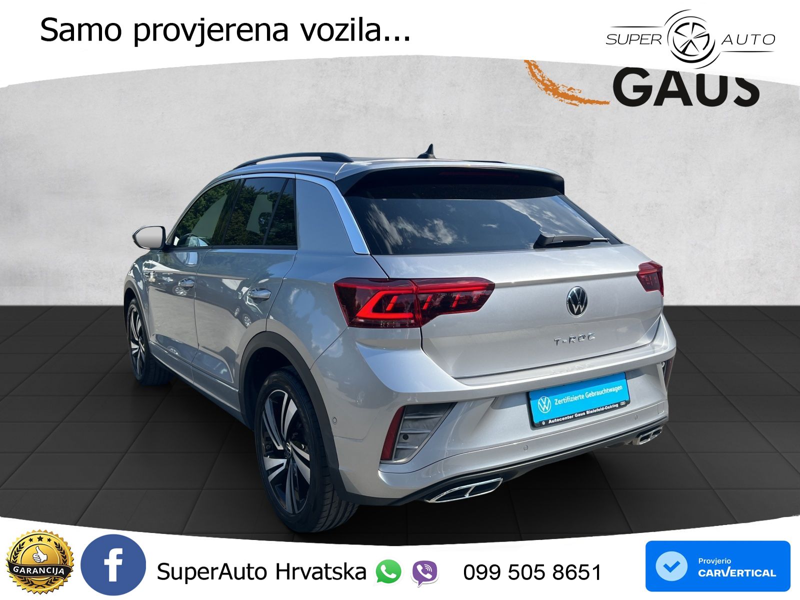 Volkswagen T-Roc 1.5 TSI (150 KS) DSG R-Line LED+GR SJED+ACC