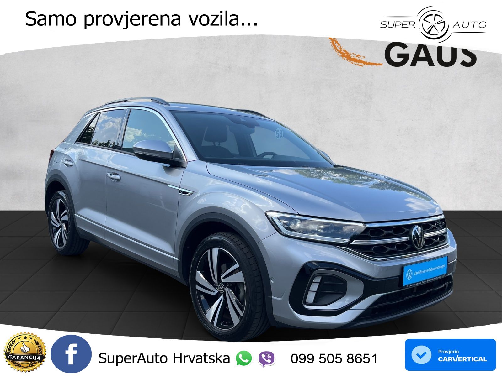 Volkswagen T-Roc 1.5 TSI (150 KS) DSG R-Line LED+GR SJED+ACC