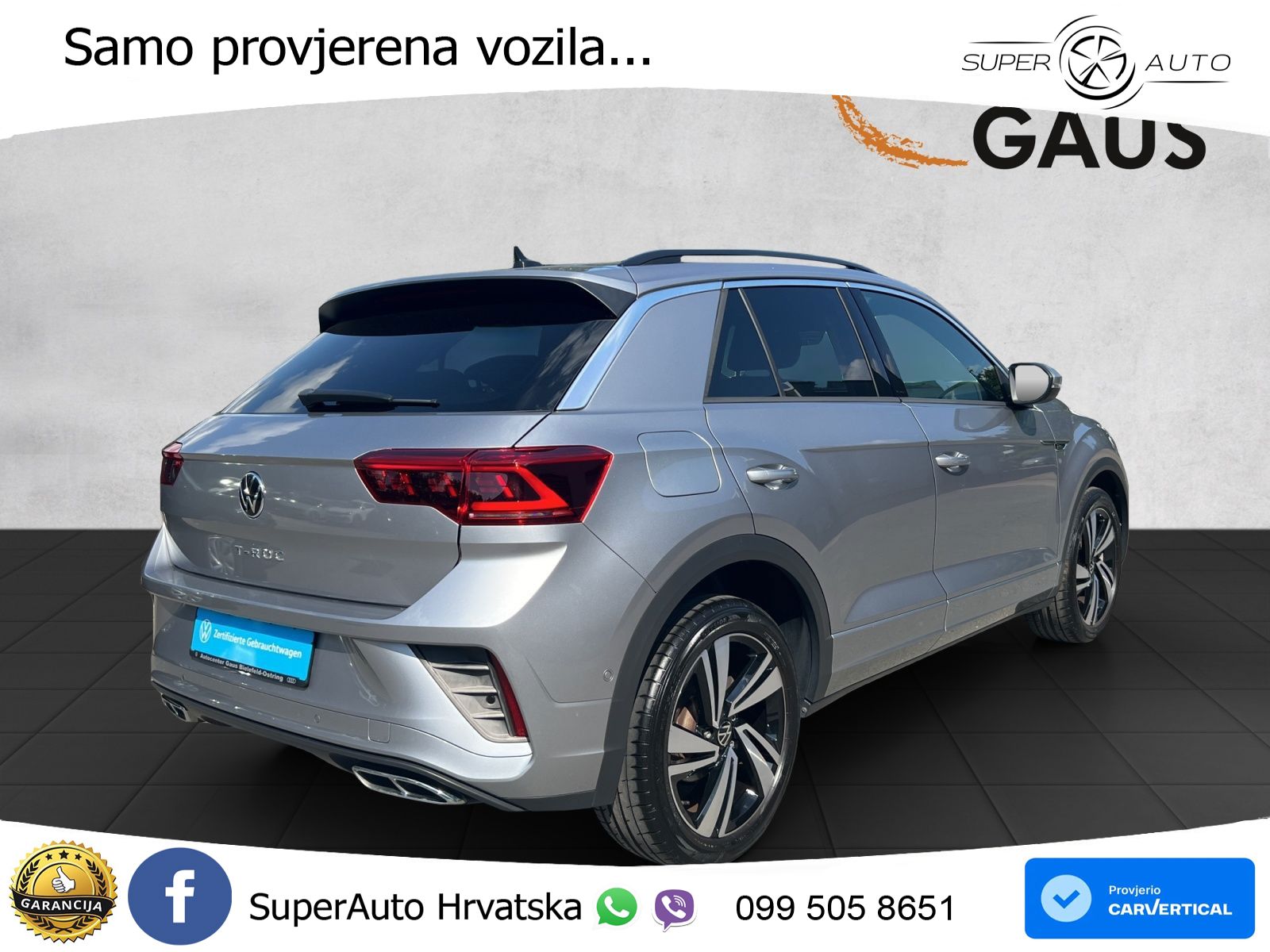 Volkswagen T-Roc 1.5 TSI (150 KS) DSG R-Line LED+GR SJED+ACC