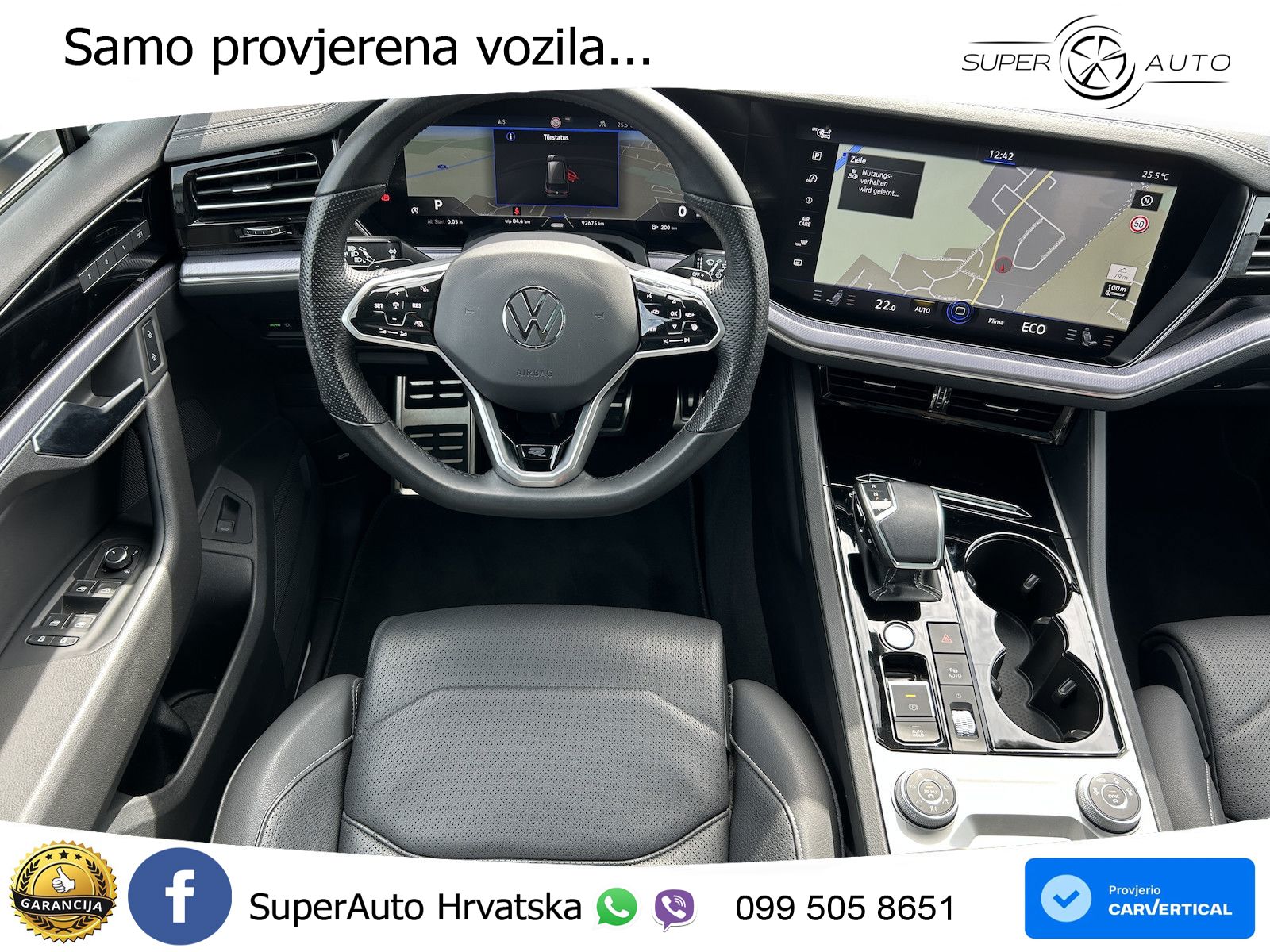 Volkswagen Touareg 3.0 V6 TDI (286 KS) 4MOTION Tiptronic R-Line ZRAČNI+ACC+GR SJED+KAM+PANO