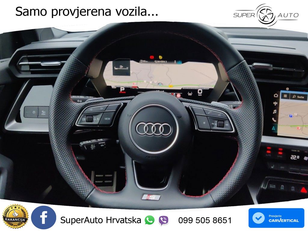 Audi S3 2.0 TFSI (310 KS) quattro S tronic MATRIX+GR SJED+KAM