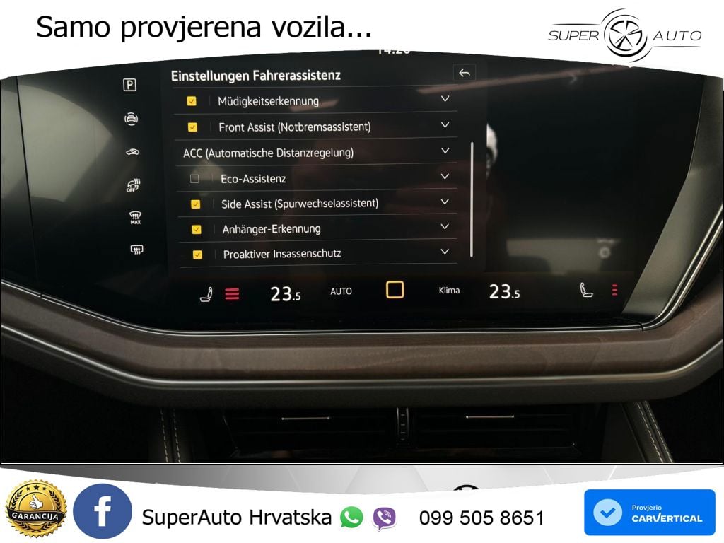 Volkswagen Touareg 3.0 V6 TDI (286 KS) 4MOTION Tiptronic ZRAČNI+ACC+GR SJED+KAM+PANO