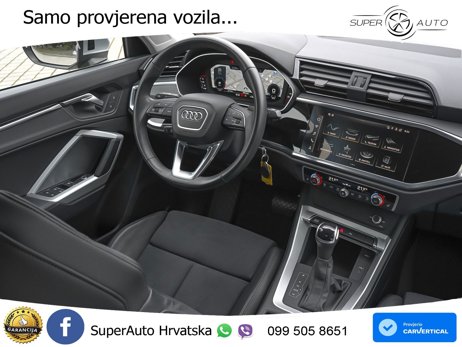 Audi Q3 40 TFSI (190 KS) quattro S tronic LED+GR SJED+ACC
