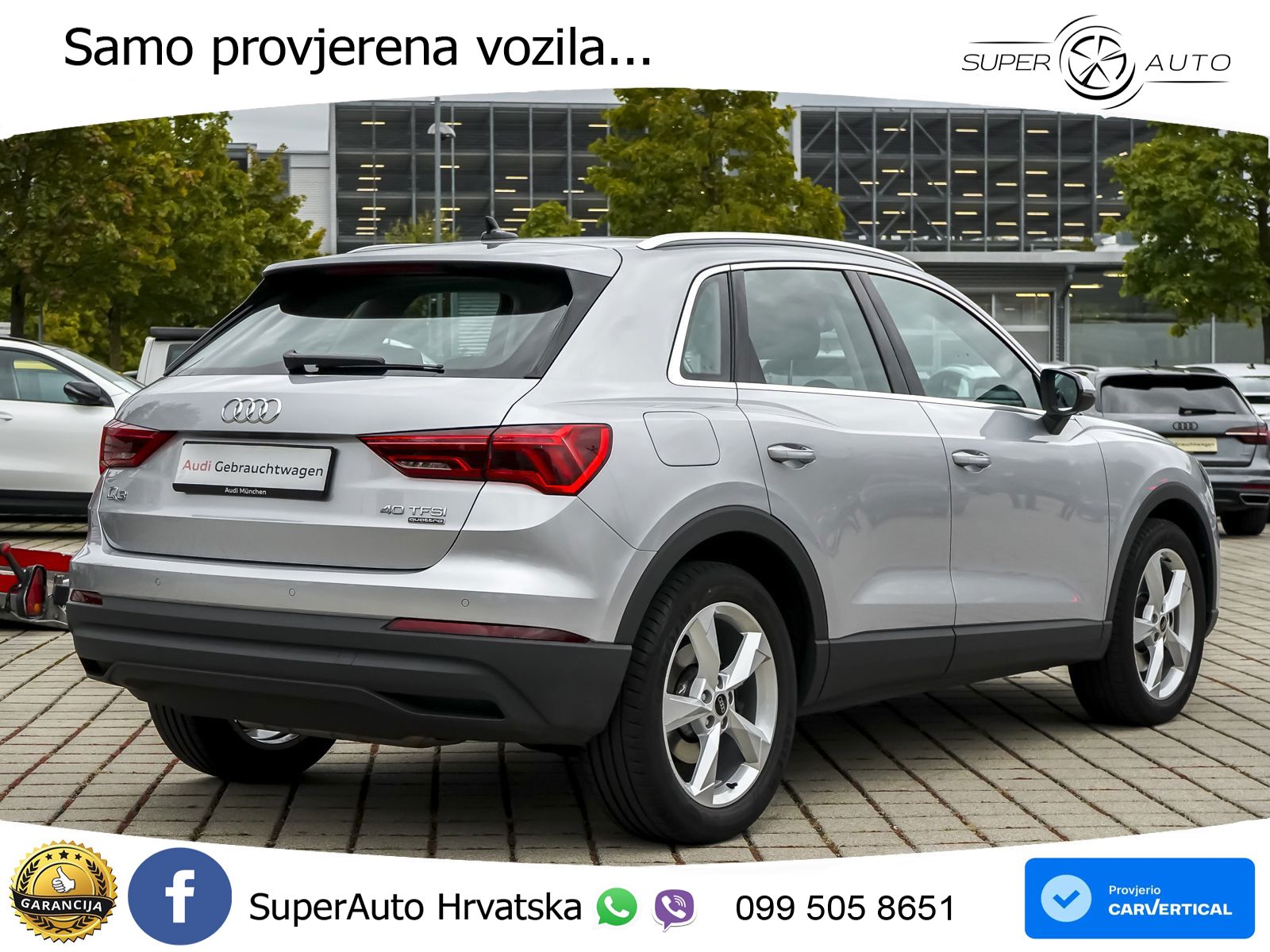 Audi Q3 40 TFSI (190 KS) quattro S tronic LED+GR SJED+ACC