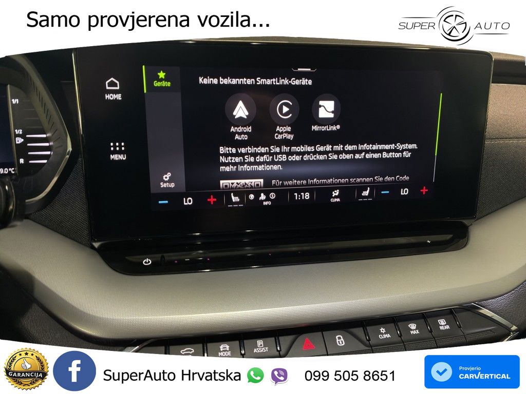 Škoda Octavia Combi 2.0 TDI (150 KS) DSG MATRIX+GR SJED+KAM