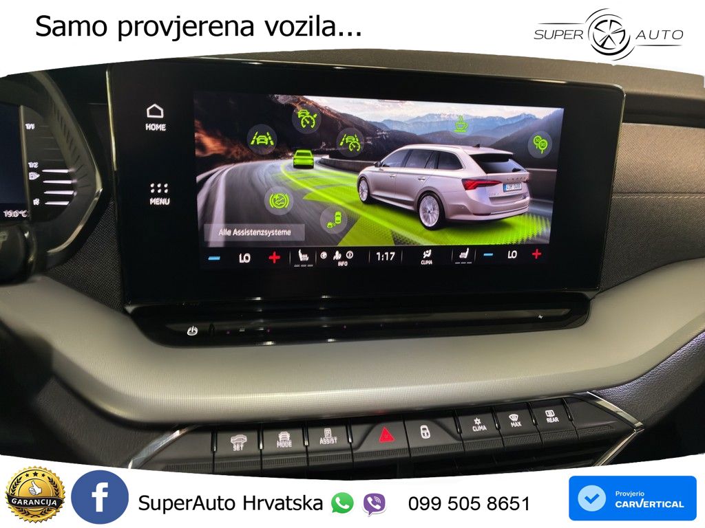 Škoda Octavia Combi 2.0 TDI (150 KS) DSG MATRIX+GR SJED+KAM