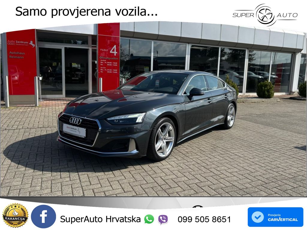Audi A5 Sportback 40 TDI (190 KS) S tronic MATRIX+GR SJED+KAM