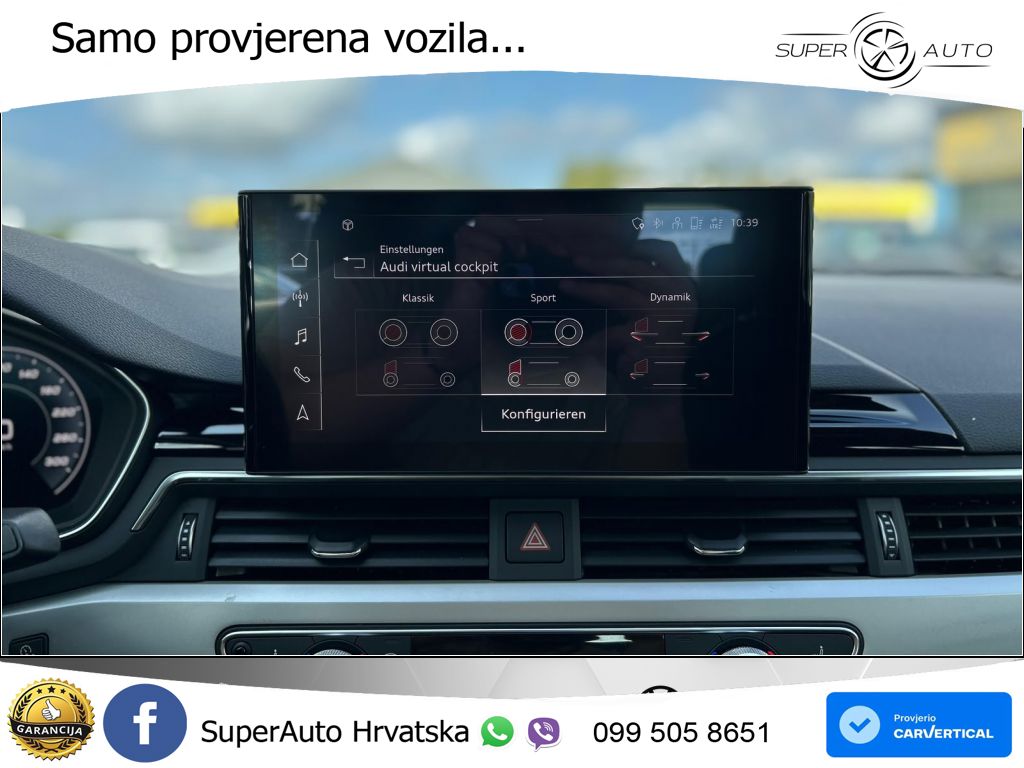 Audi A5 Sportback 40 TDI (190 KS) S tronic MATRIX+GR SJED+KAM