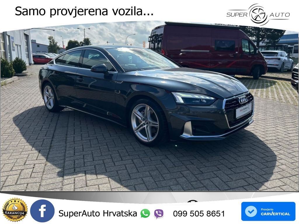 Audi A5 Sportback 40 TDI (190 KS) S tronic MATRIX+GR SJED+KAM