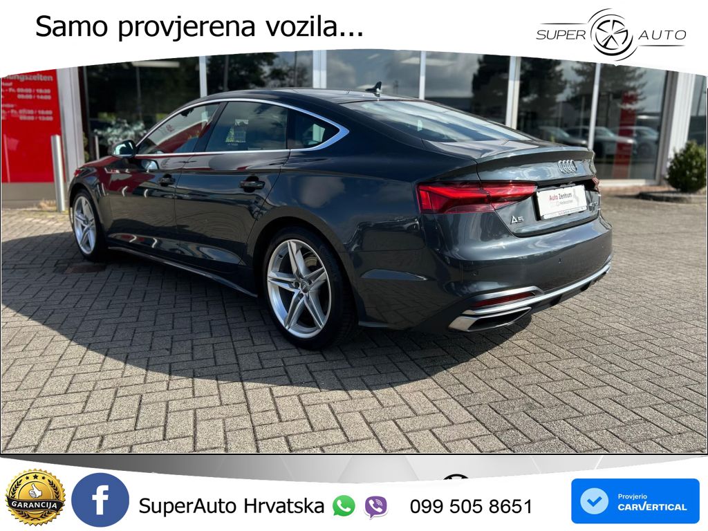 Audi A5 Sportback 40 TDI (190 KS) S tronic MATRIX+GR SJED+KAM