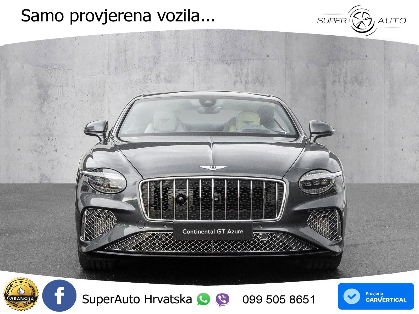 Bentley Continental GT IV 4.0 V8 TFSi (680 KS) AWD DCT ZRAČNI+ACC+GR SJED+KAM+PANO
