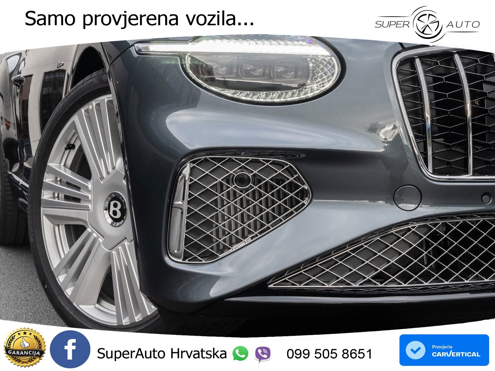 Bentley Continental GT IV 4.0 V8 TFSi (680 KS) AWD DCT ZRAČNI+ACC+GR SJED+KAM+PANO