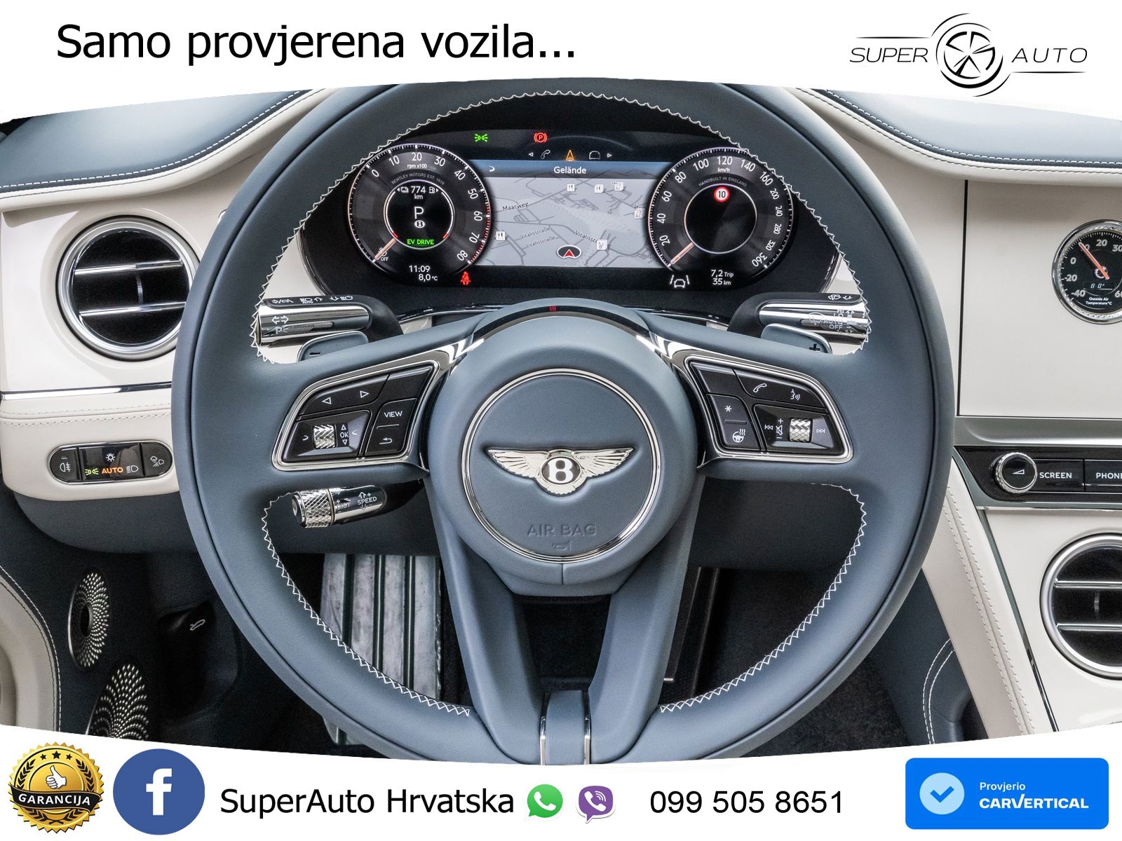 Bentley Continental GT IV 4.0 V8 TFSi (680 KS) AWD DCT ZRAČNI+ACC+GR SJED+KAM+PANO
