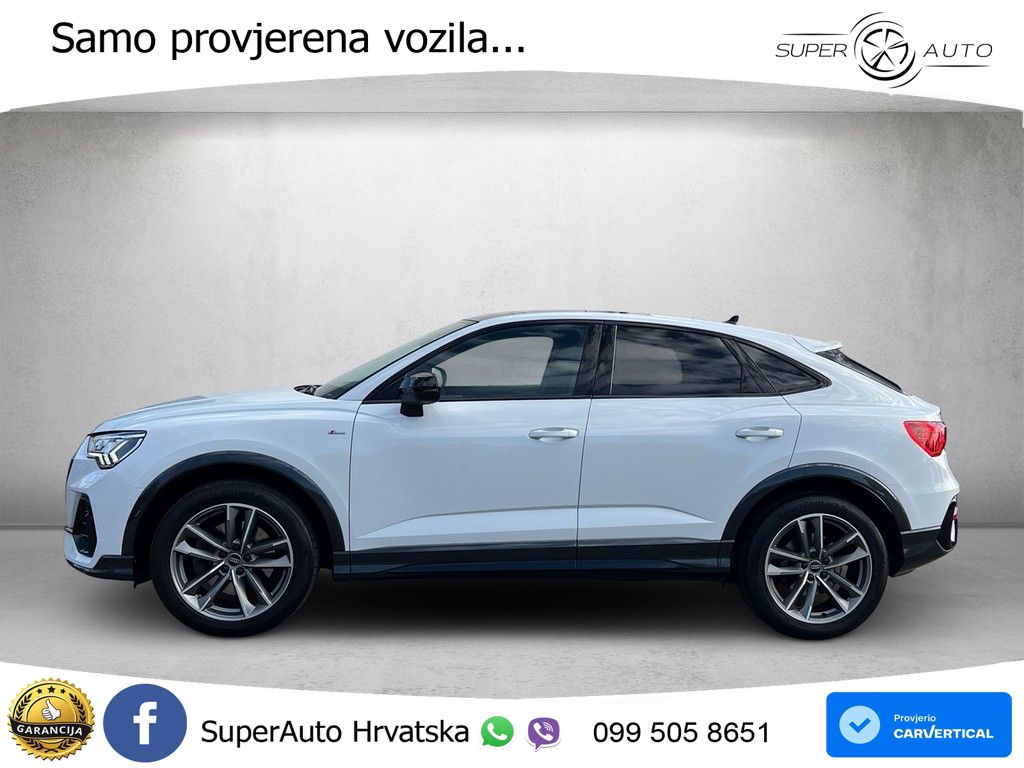 Audi Q3 Sportback 40 TDI (200 KS) quattro S tronic S line LED+GR SJED+ACC