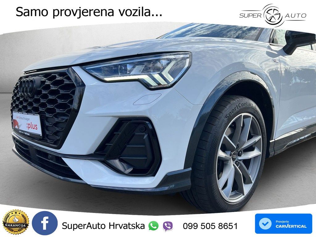 Audi Q3 Sportback 40 TDI (200 KS) quattro S tronic S line LED+GR SJED+ACC