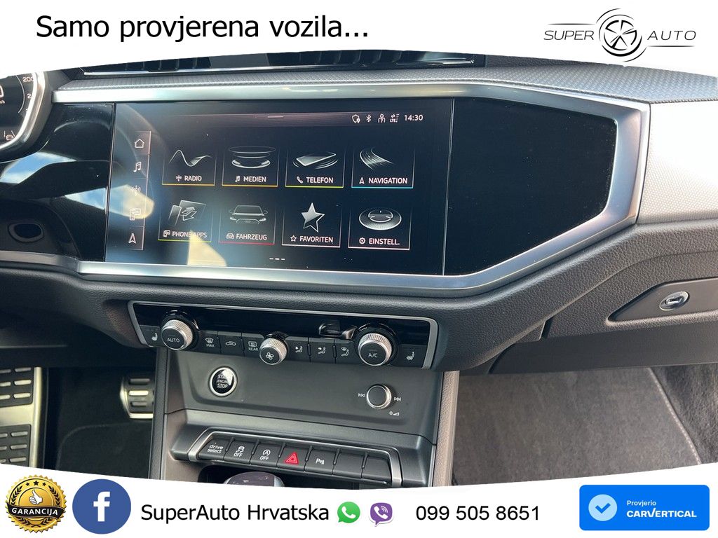 Audi Q3 Sportback 40 TDI (200 KS) quattro S tronic S line LED+GR SJED+ACC