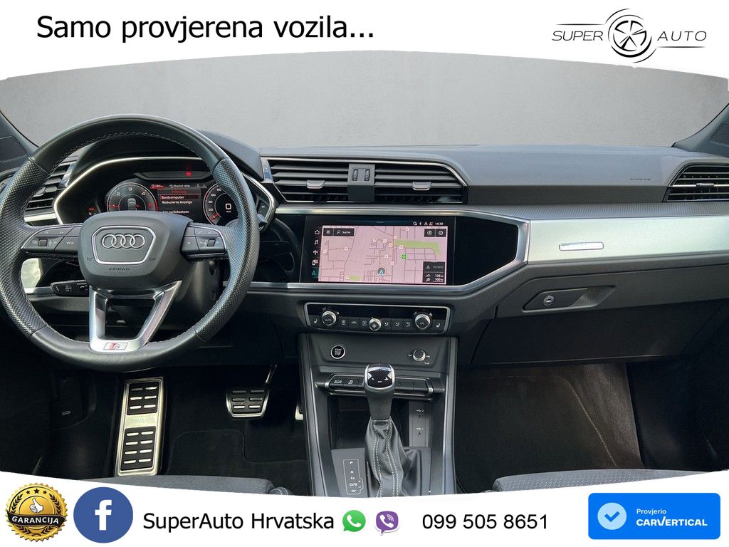 Audi Q3 Sportback 40 TDI (200 KS) quattro S tronic S line LED+GR SJED+ACC