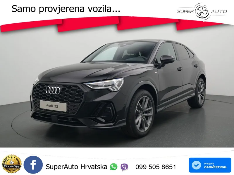 Audi Q3 Sportback 1.5 TFSI (150 KS) S tronic S line LED+GR SJED+ACC