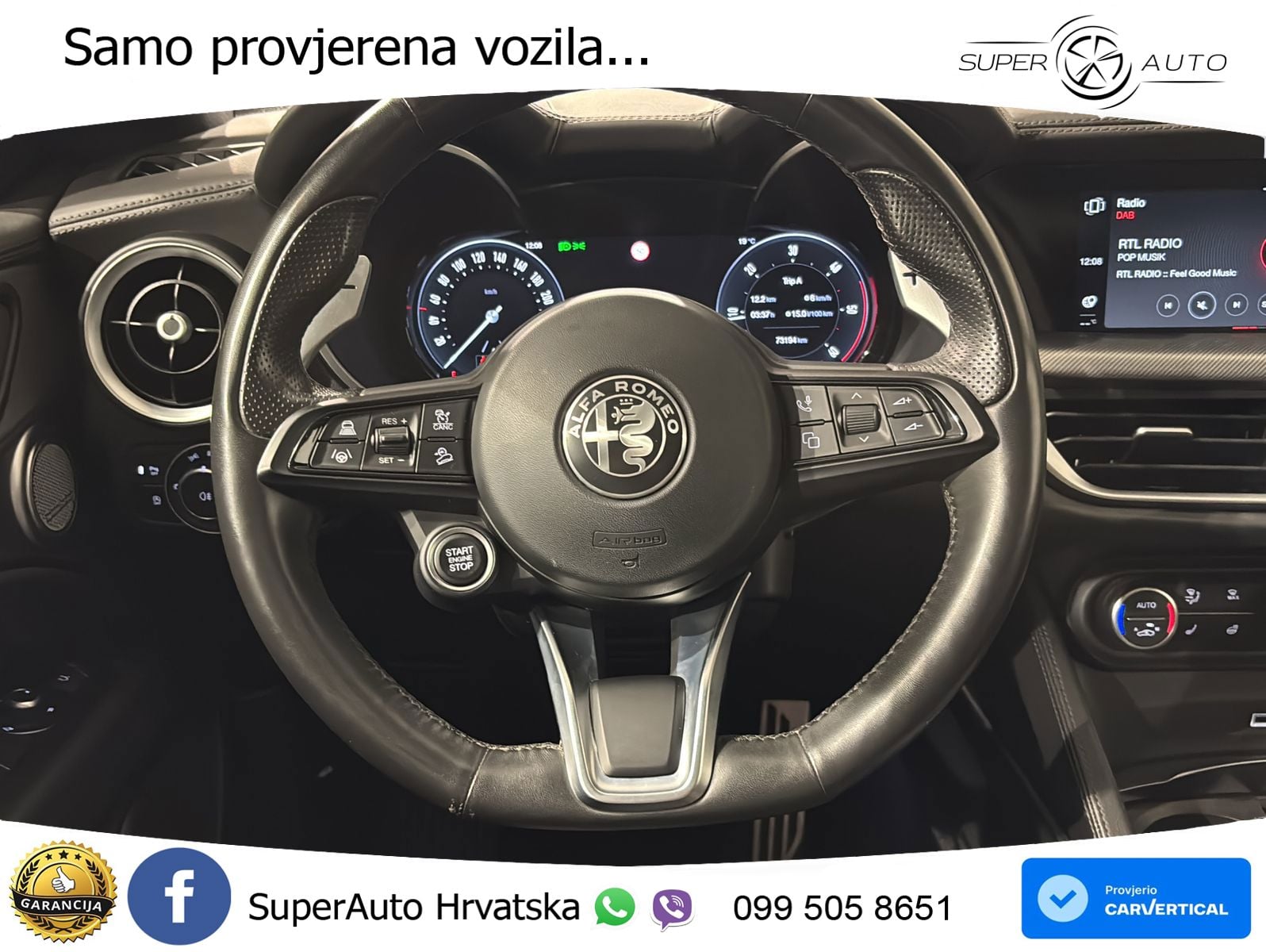 Alfa Romeo Stelvio 2.2 MultiJet II (210 KS) Q4 Automatic MATRIX+GR SJED+KAM