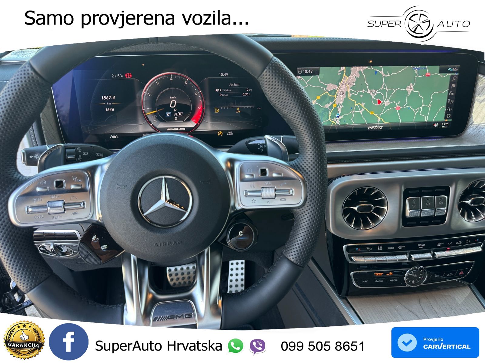 Mercedes AMG G 63 Long V8 (585 KS) 4MATIC 9G-TRONIC AMG SPEEDSHIFT PLUS LED+GR SJED+ACC