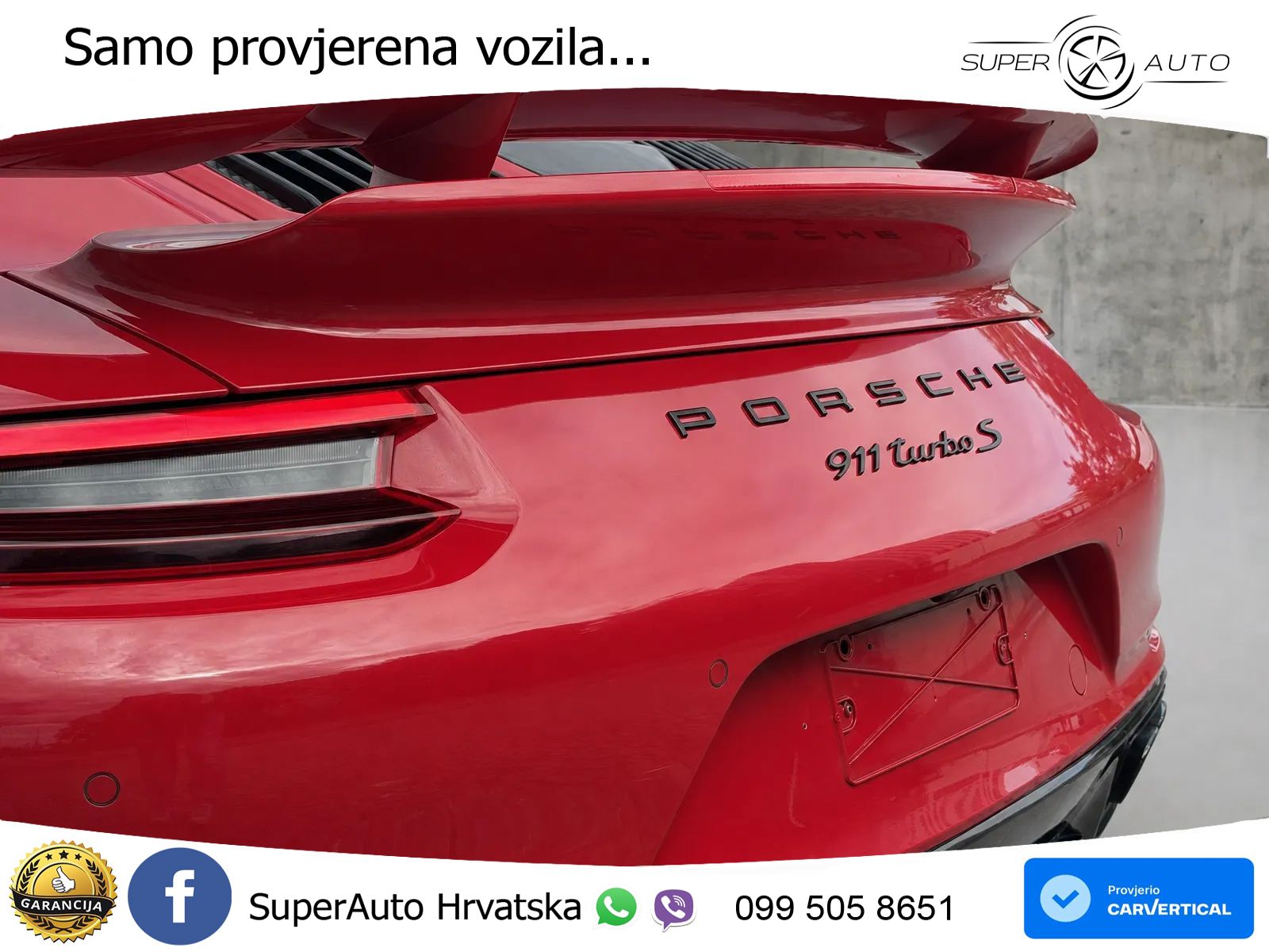 Porsche 911 Turbo 3.8 (580 KS) PDK ZRAČNI+ACC+GR SJED+KAM+PANO