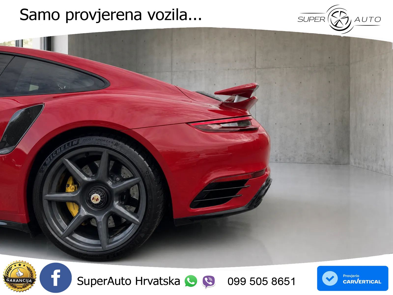 Porsche 911 Turbo 3.8 (580 KS) PDK ZRAČNI+ACC+GR SJED+KAM+PANO
