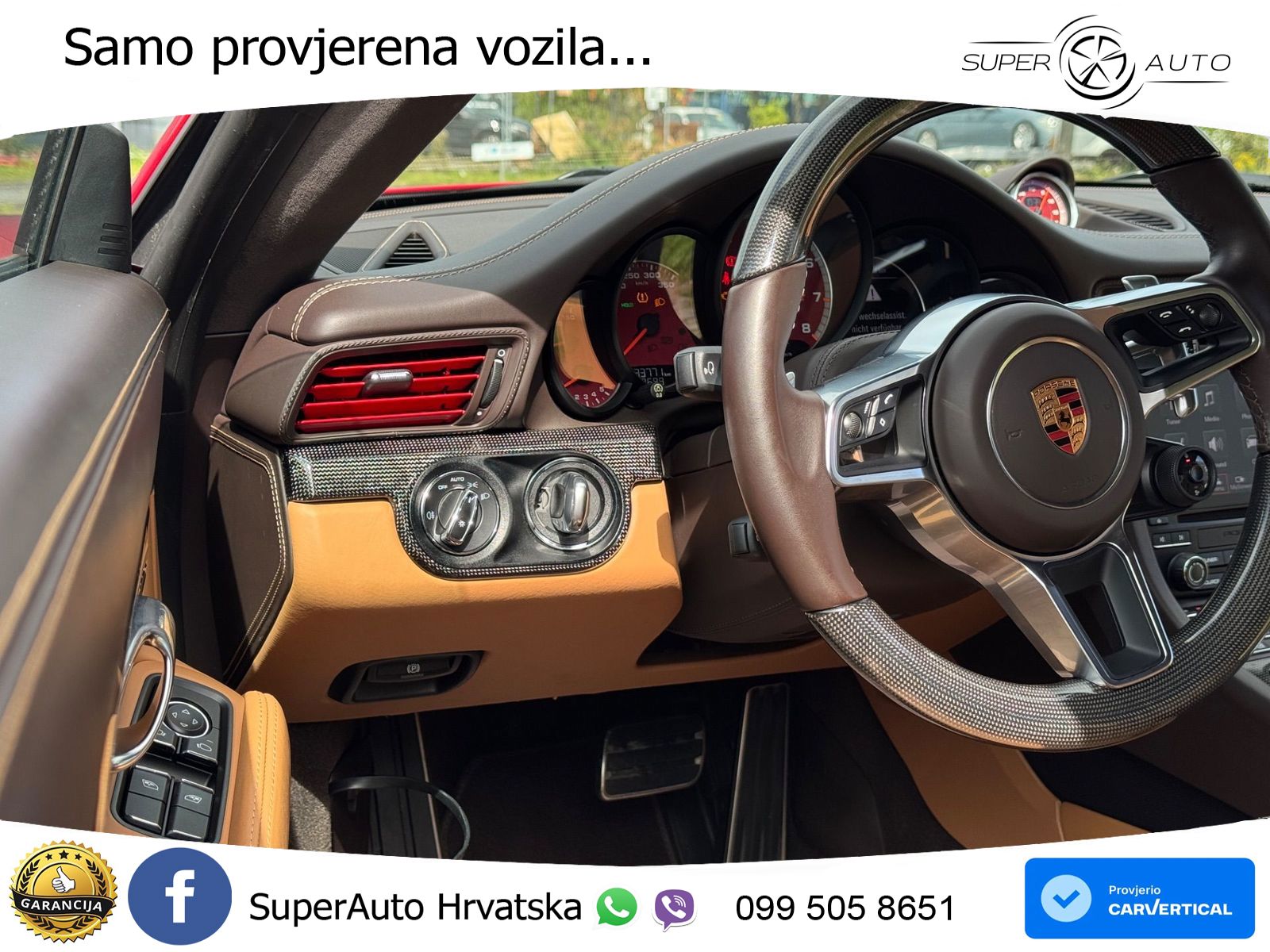 Porsche 911 Turbo 3.8 (580 KS) PDK ZRAČNI+ACC+GR SJED+KAM+PANO