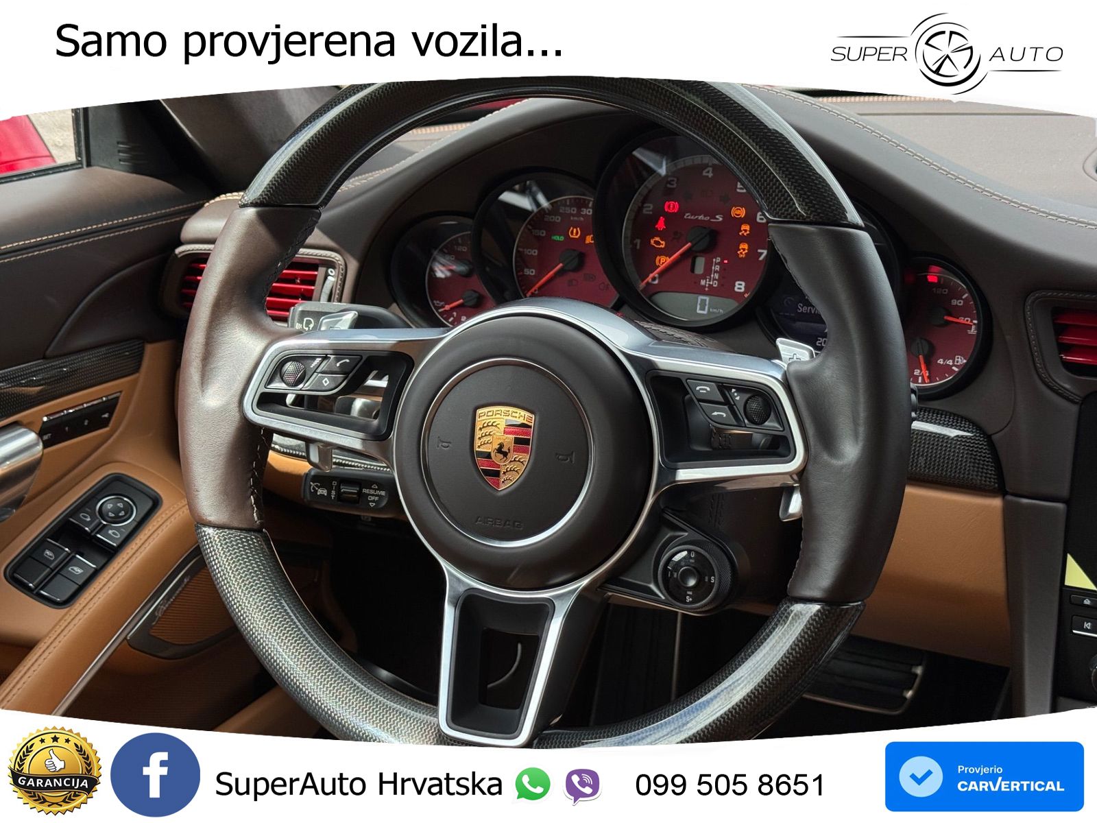 Porsche 911 Turbo 3.8 (580 KS) PDK ZRAČNI+ACC+GR SJED+KAM+PANO