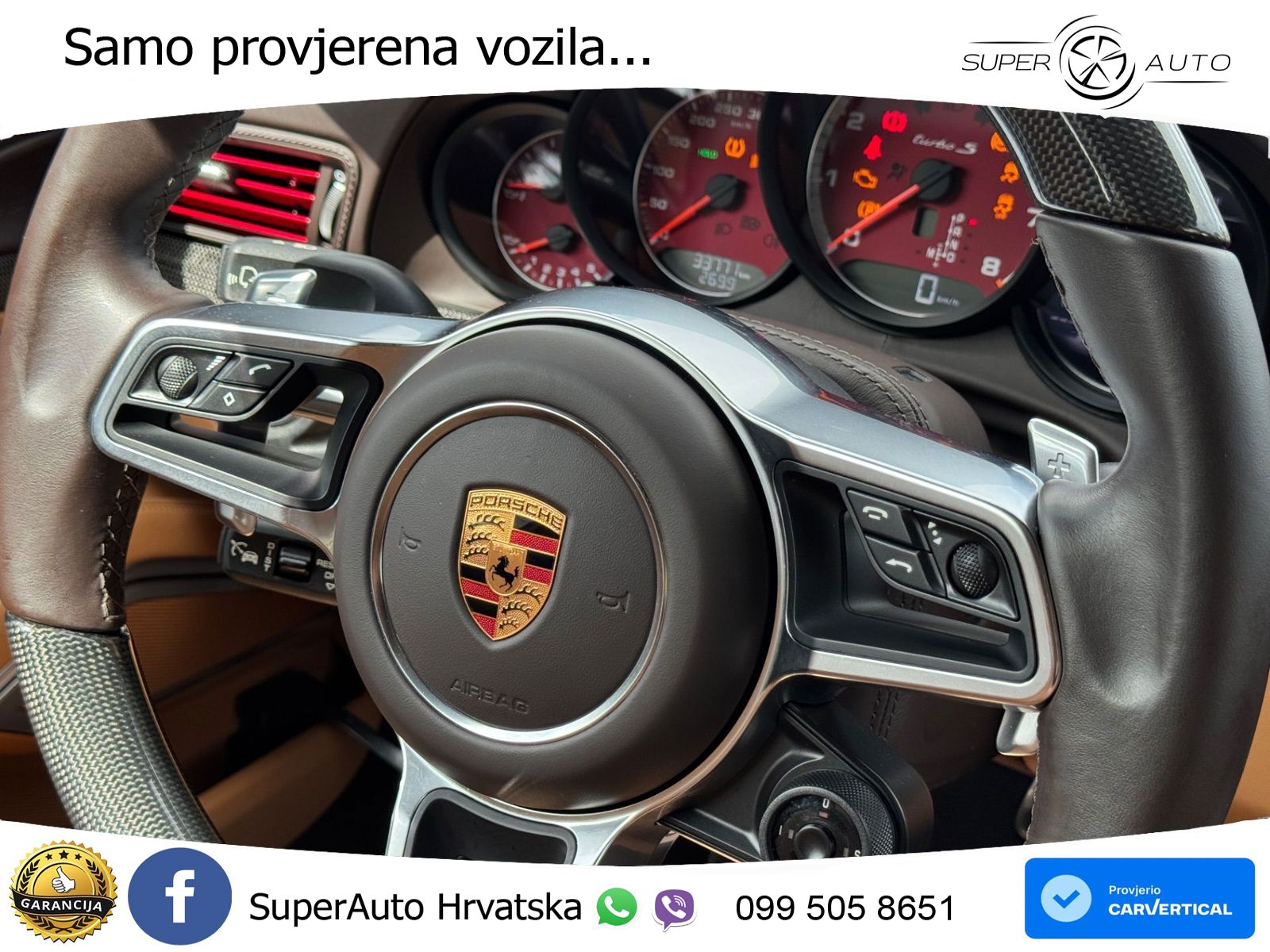 Porsche 911 Turbo 3.8 (580 KS) PDK ZRAČNI+ACC+GR SJED+KAM+PANO