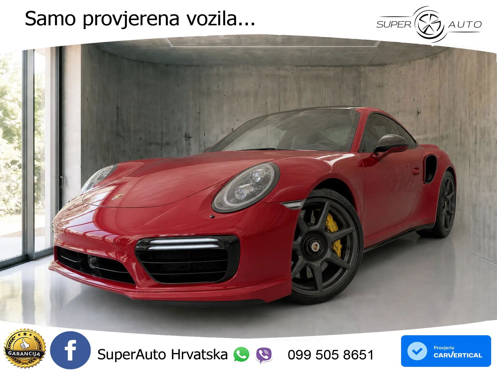 Porsche 911 Turbo 3.8 (580 KS) PDK ZRAČNI+ACC+GR SJED+KAM+PANO