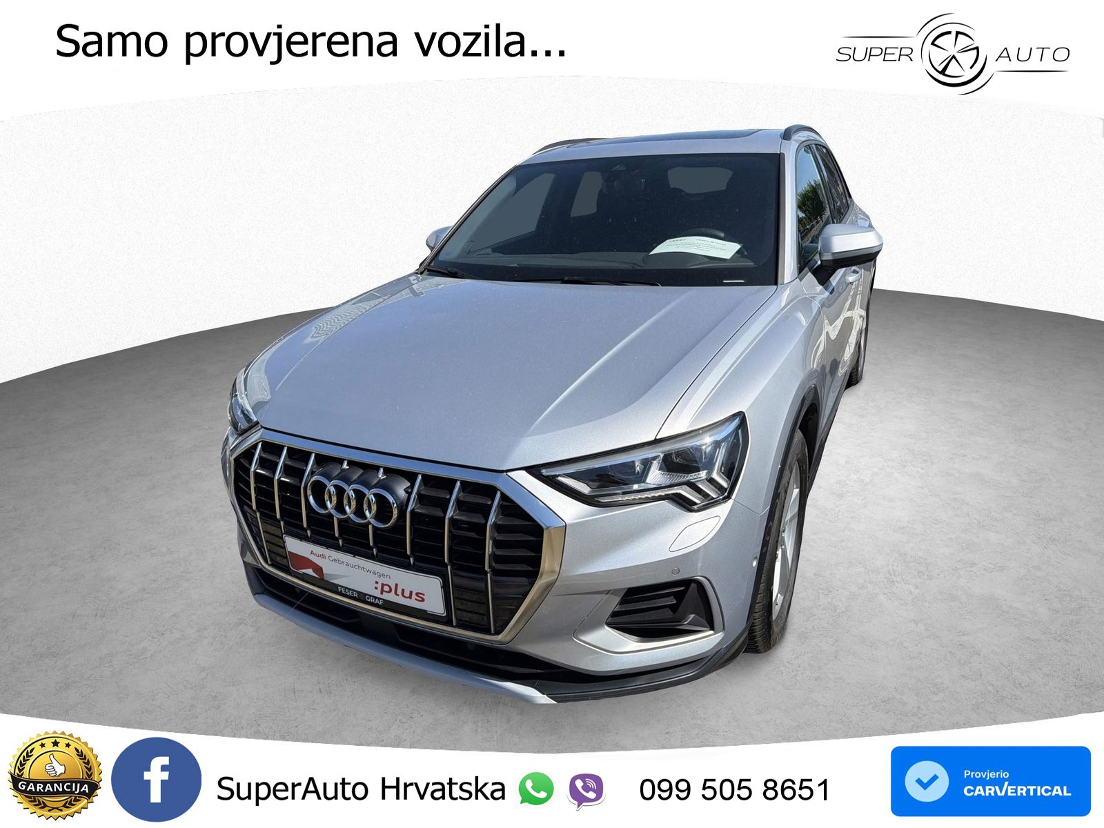 Audi Q3 35 TFSI (150 KS) S tronic advanced ACC+GR SJED+360+PANO
