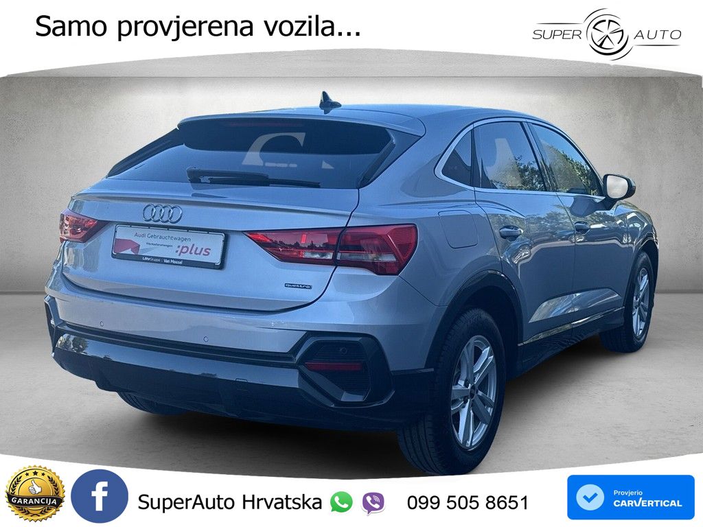 Audi Q3 Sportback 35 TDI (150 KS) quattro S tronic LED+GR SJED+ACC