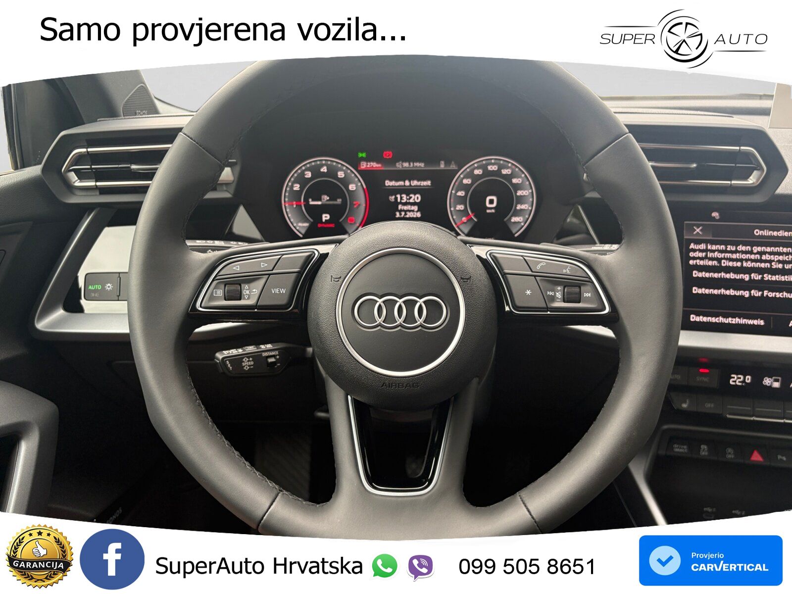 Audi A3 Sportback 40 TFSI (204 KS) quattro S tronic S line