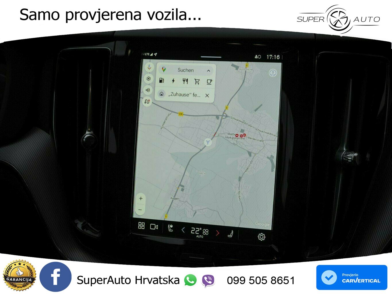 Volvo XC60 T6 AWD Geartronic ACC+GR SJED+360+PANO