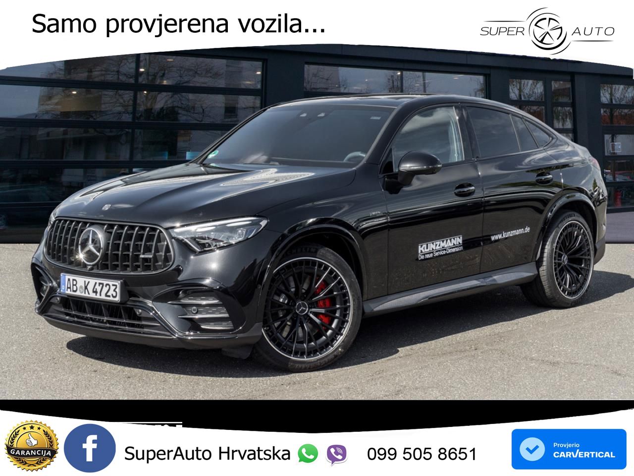 Mercedes GLC Coupe AMG 53 (449 KS) 4MATIC+ AMG SPEEDSHIFT TCT 9G ACC+HEAD+GR SJED+360+PANO