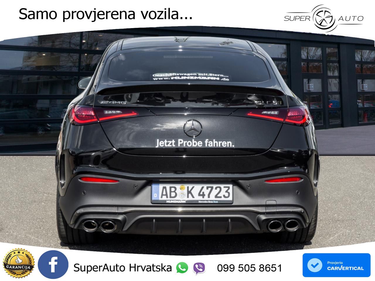 Mercedes GLC Coupe AMG 53 (449 KS) 4MATIC+ AMG SPEEDSHIFT TCT 9G ACC+HEAD+GR SJED+360+PANO