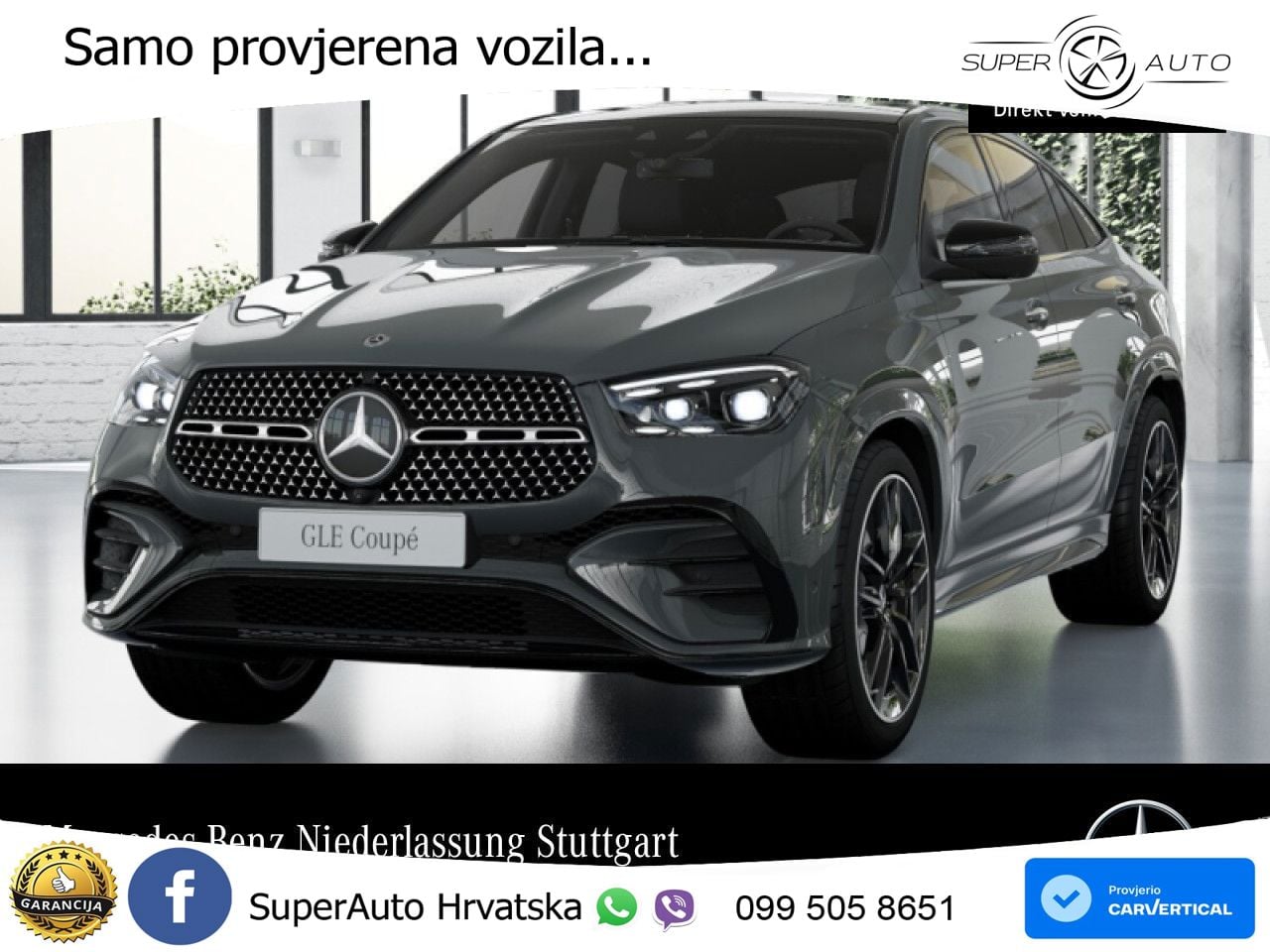 Mercedes GLE Coupe 450d (367 KS) EQ Boost 4MATIC 9G-TRONIC AMG LED+GR SJED+ACC
