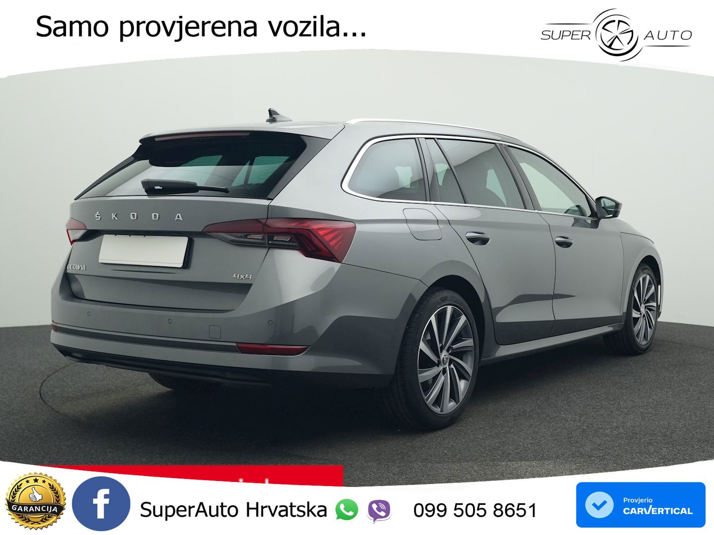 Škoda Octavia Combi 2.0 TDI (150 KS) 4x4 DSG LED+GR SJED+ACC