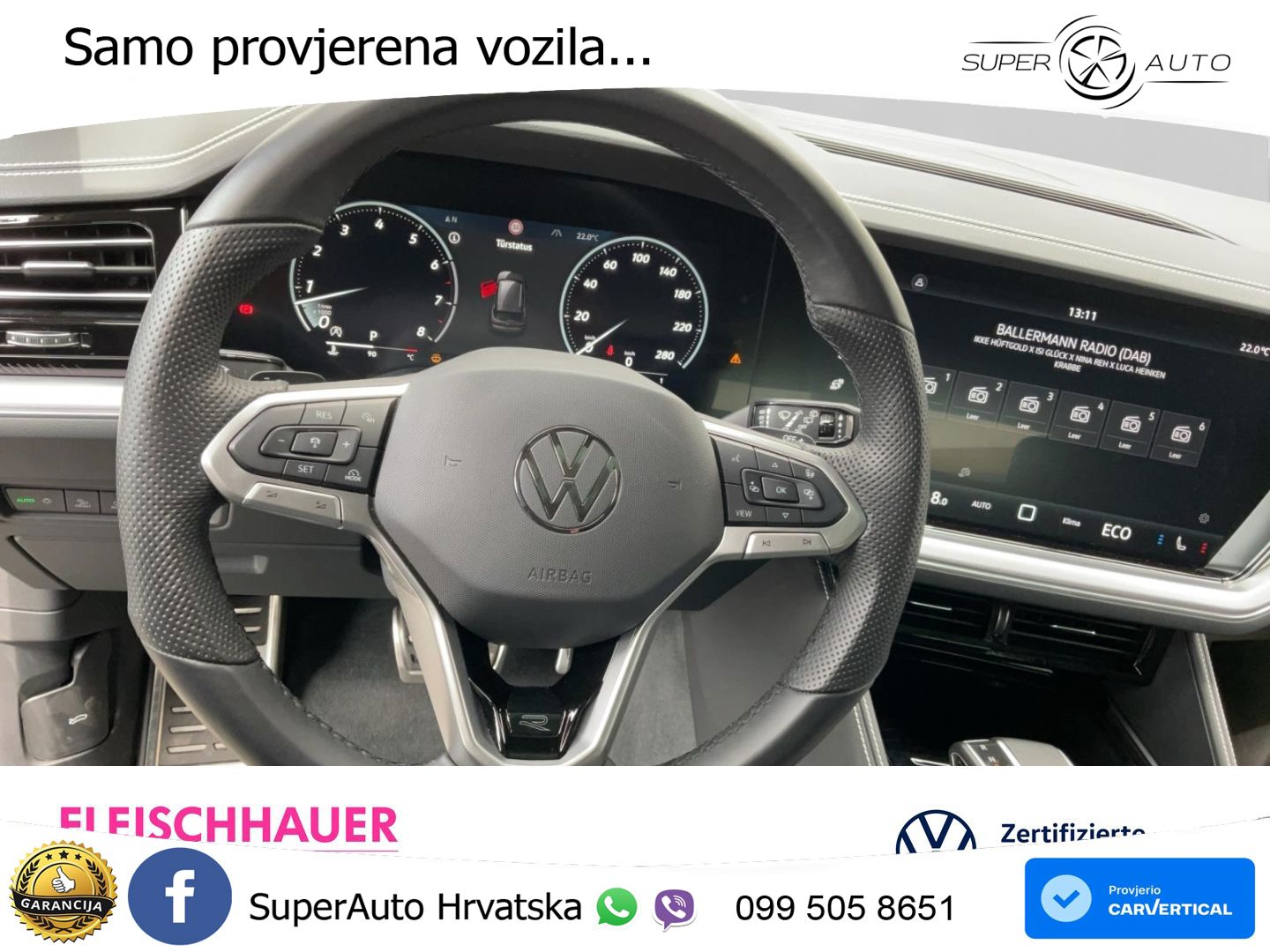 Volkswagen Touareg 3.0 V6 TFSI (340 KS) 4MOTION Tiptronic ZRAČNI+ACC+GR SJED+KAM+PANO