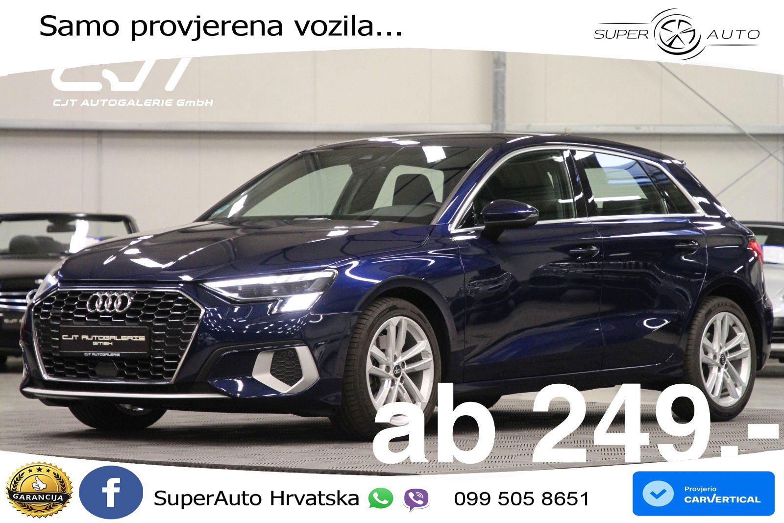 Audi A3 40 TFSI (190 KS) quattro S tronic MATRIX+GR SJED+KAM